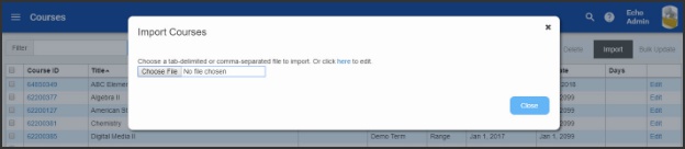 What can you import? 