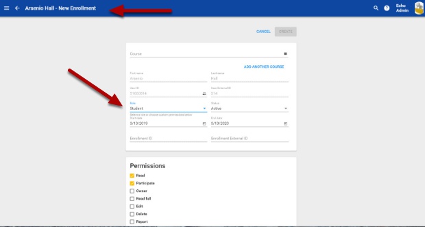 Course Tool - Add/Edit a Course Role