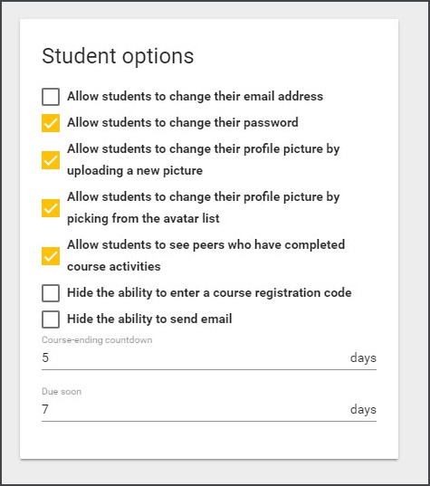 Enable students to upload profile pictures