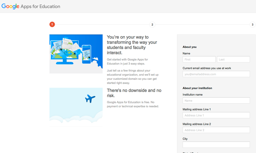 Sign Up for Google Apps for Education Using the Purchased Domain
