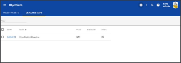 Correlate objectives within the objective map