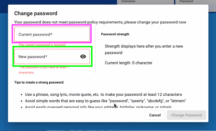 updating password in Echo.png